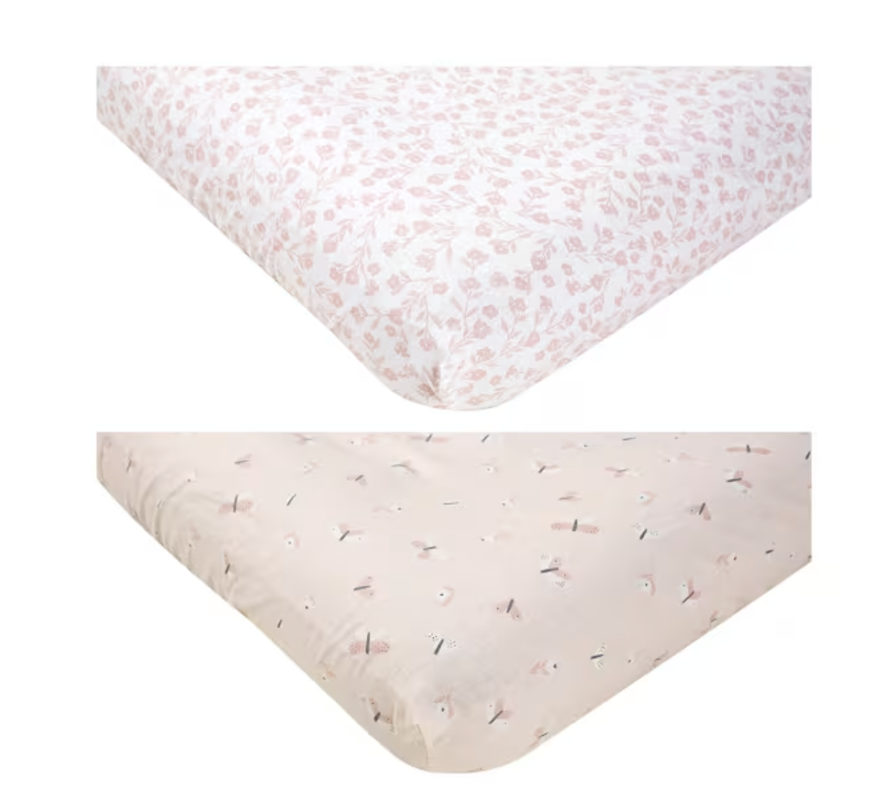 2 Pack Fitted Cotton Cot Sheets - Butterfly - Kmart